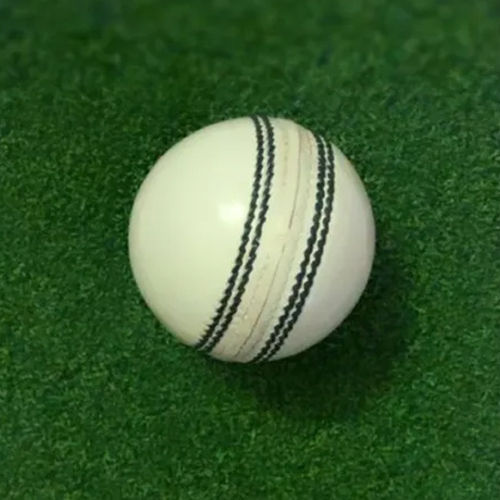 White Cricket Leather Ball