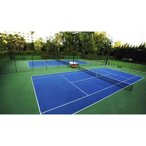 Blue And Green Synthetic Tennis Court Flooring