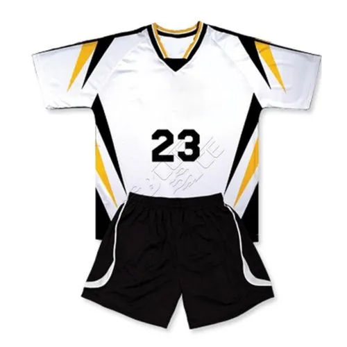 White And Black Dot Knitted Volleyball Jersey