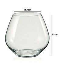 Bohemia Crystal Amoroso Imported Stemless Gin Cocktail Wine Glass Set 580ml  Set of 2 Gift Box