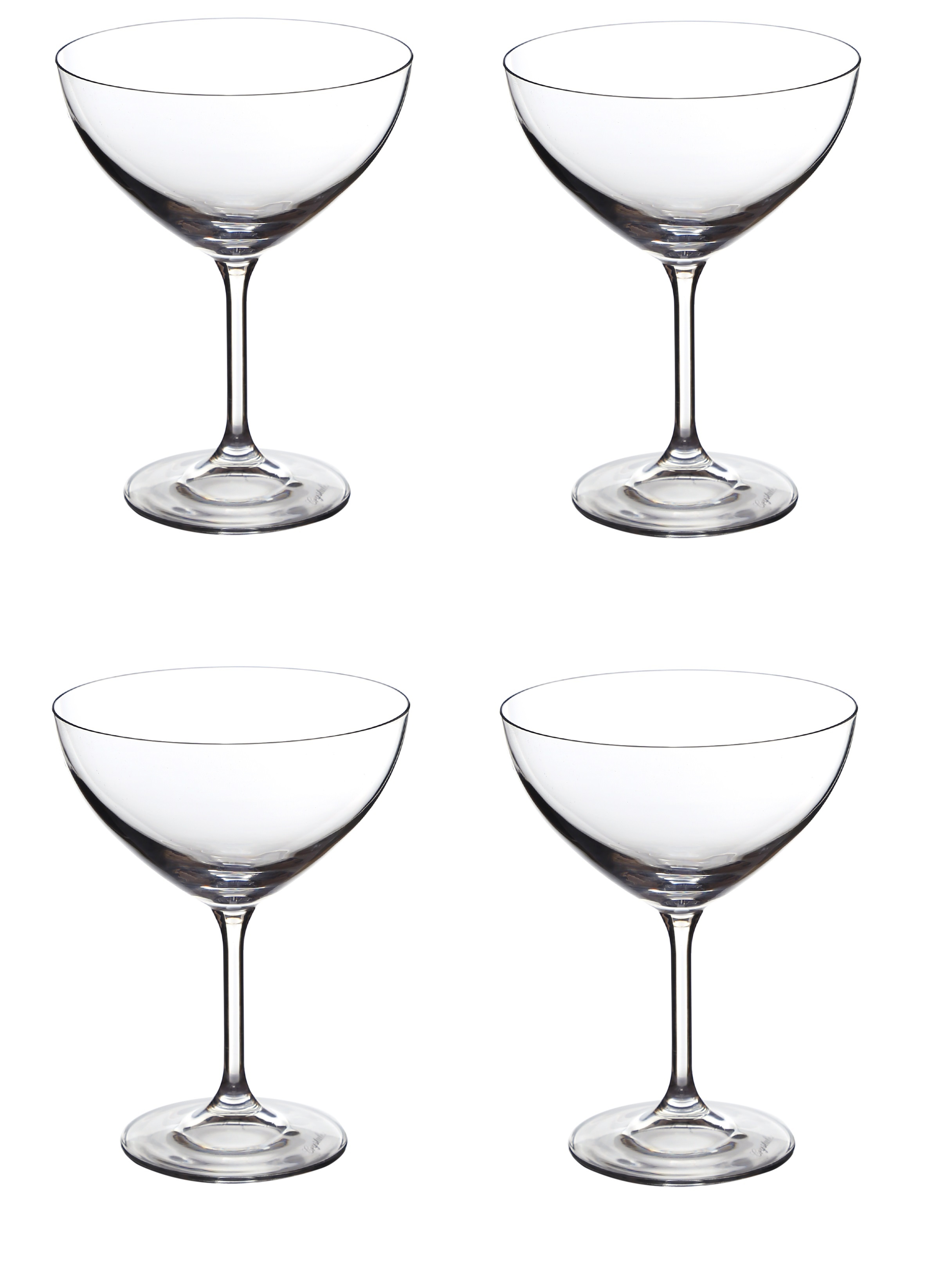 Bohemia Crystal Bar Margarita Glass Set 400ml Set of 4pcs Transparent Non Lead Crystal Glass