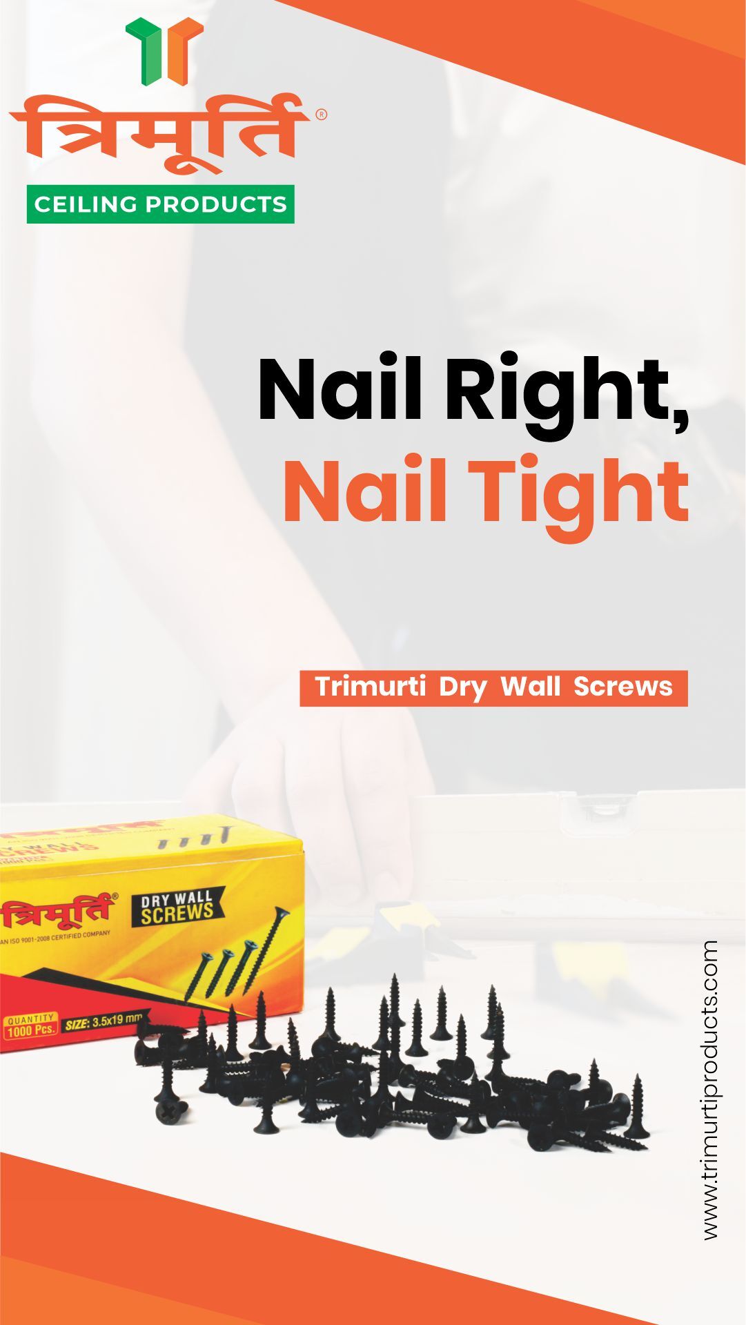 Trimurti 25mm Dry Wall Screw (Gypsum Screw)