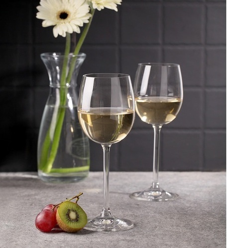 Bohemia Crystal Natalie Wine Glass Set 260ml Set of 6pcs Transparent Non Lead Crystal Glass