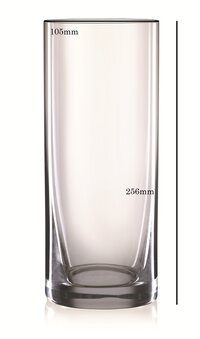 Bohemia Crystal Vase Vase Set 260mm Set of 1pcs Transparent Non Lead Crystal Glass