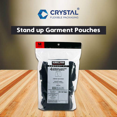 Stand-up Garment pouches