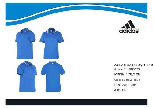 Adidas Dry Fit T-Shirt Polo Neck