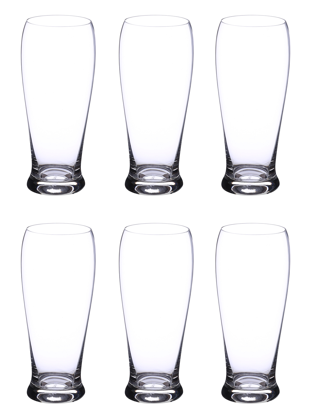 Bohemia Crystal Bar Beer Glass Set 560ml Set of 6pcs Transparent  Non Lead Crystal Glass