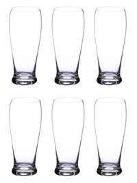 Bohemia Crystal Bar Beer Glass Set 560ml Set of 6pcs Transparent  Non Lead Crystal Glass