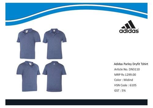 Adidas Polo Neck Dry Fit  T-Shirt