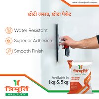 Trimurti 1 Kg White Cement Based Wall Putty