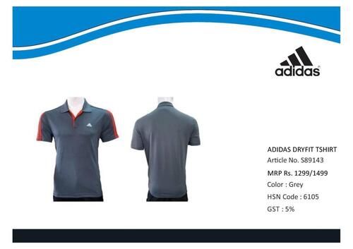 Adidas Polo Neck Dray Dry Fit T-Shirt