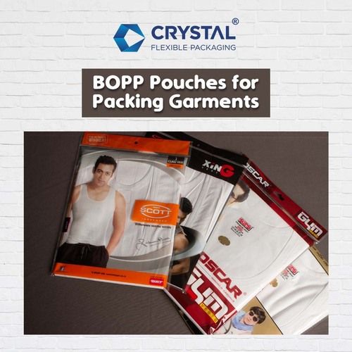 BOPP pouches for packing Garments