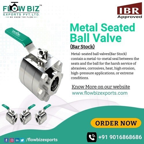 Zero Leakage Metal Seated Ball Valve Manufacturer in Gandhidham