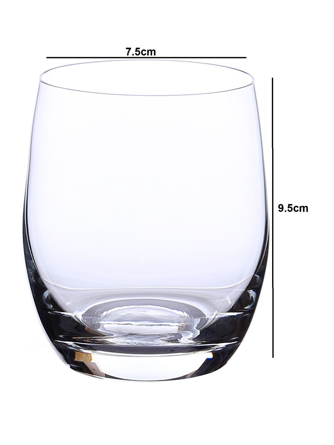 Bohemia Crystal Club Whiskey Glass Set 300 ML Set of 6