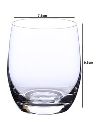 Bohemia Crystal Club Whiskey Glass Set 300 ML Set of 6