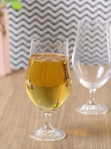 Bohemia Crystal Club Beer Glass Set 380ml Set of 4pcs Transparent Non Lead Crystal Glass