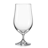 Bohemia Crystal Club Beer Glass Set 380ml Set of 4pcs Transparent Non Lead Crystal Glass