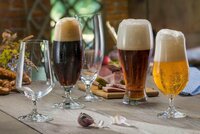 Bohemia Crystal Club Beer Glass Set 380ml Set of 4pcs Transparent Non Lead Crystal Glass