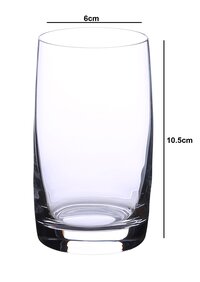 Bohemia Crystal Ideal Water Juice Glass Set  250ml Set of 6 Transparent