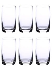 Bohemia Crystal Ideal Water Juice Glass Set  250ml Set of 6 Transparent
