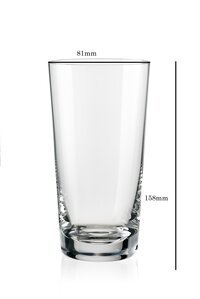 Bohemia Crystal Jive Cocktail  Juice Drinking Glass Set 480 ML Set of 6pcs