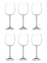 Bohemia Crystal Natalie Wine Glass Set 350ml Set of 6pcs Transparent Non Lead Crystal Glass