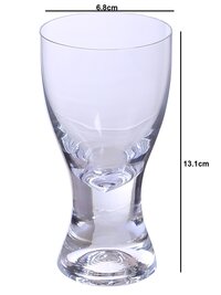 Bohemia Crystal Samba Water Juice Drinking Glass Set 200 ML Set of 6pcs