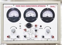 Triode Valve Characteristics Apparatus - Iron Material, Analog Type, White Finish | Precision Measurement And High Reliability In Electromagnetic Performance