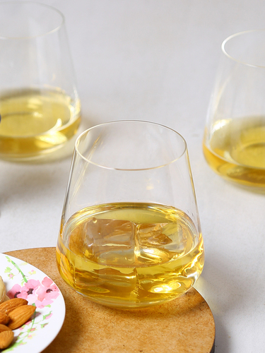 Bohemia Crystal Sandra Whiskey Glass Set 400ml Set of 6 Transparent