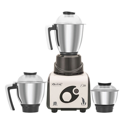 Silver Kaviraj 1 Hp 3 Jar Mixer Grinder Elite