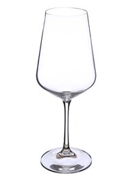Bohemia Crystal Sandra Red Wine Glass Set 450ml  Set of 6 Transparent