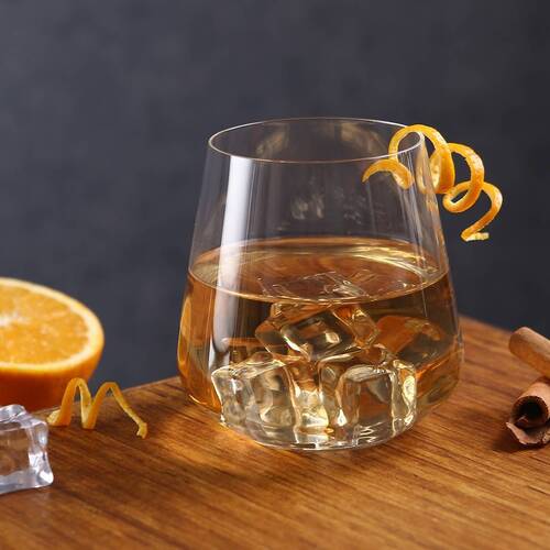 Bohemia Crystal Sandra Whiskey Glass Set 290ml Set of 6 Transparent