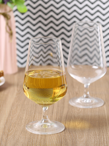 Bohemia Crystal Sandra Beer Glass Set 380ml Set of 6pcs Transparent Non Lead Crystal Glass
