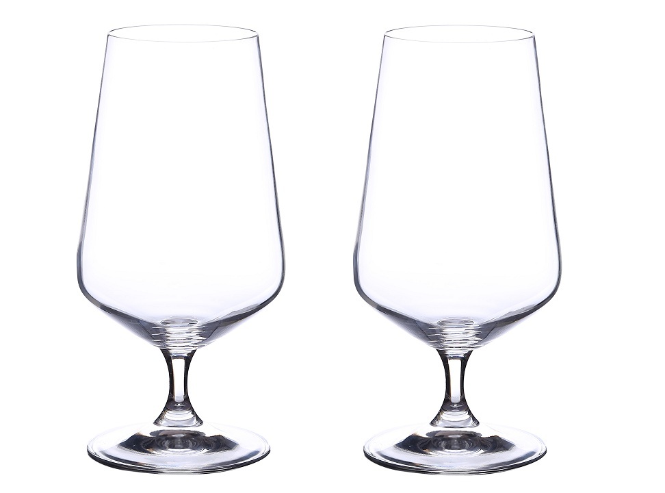 Bohemia Crystal Sandra Beer Glass Set 380ml Set of 6pcs Transparent Non Lead Crystal Glass