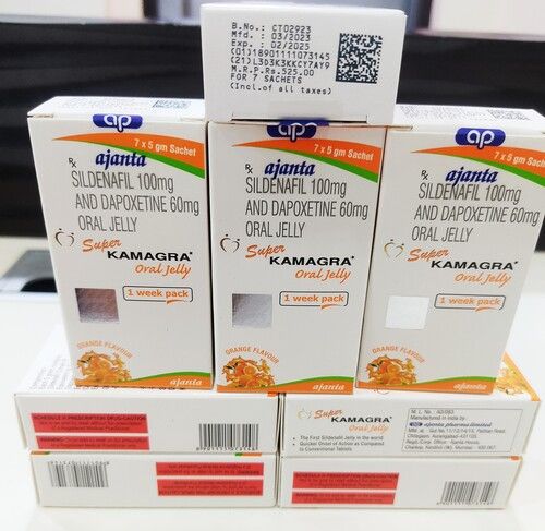 Kamagra Oral Jelly Volu I Sildenafil 100 mg at Rs 300/pack