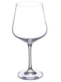 Bohemia Crystal Sandra Red Wine Glass Set 570ml Set of 6 Transparent
