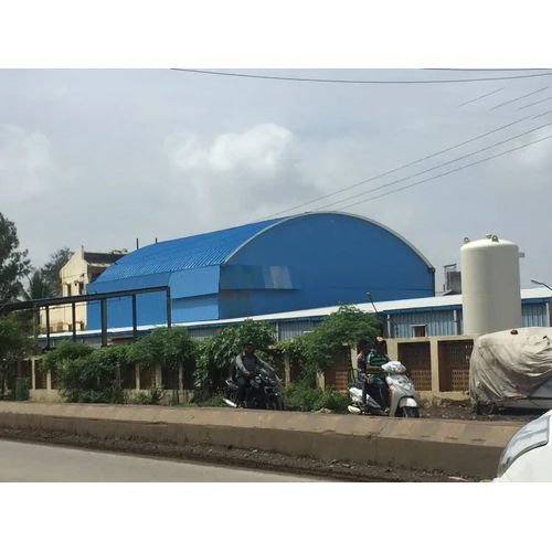 Blue Prefabricated Concrete House Structure