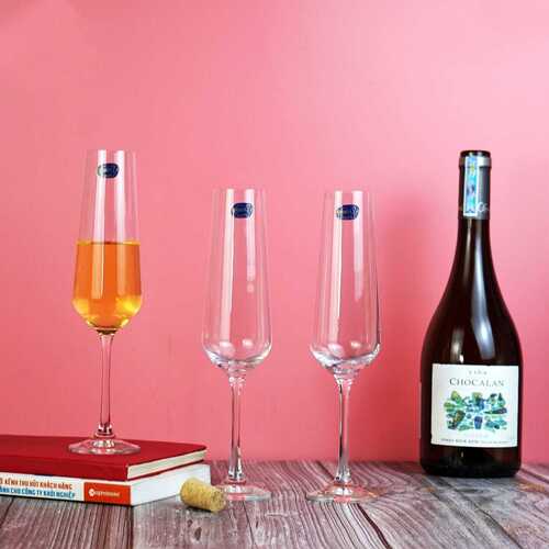 Bohemia Crystal Sandra Champagne Flute Set 200ml Set of 6