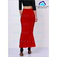 Saree Shaper Inskirt ( Flared - Stretchable - Drawstring ) (Candy Red)