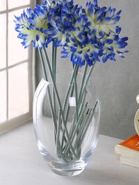 Bohemia Crystal Vase Vase Set 225mm Set of 1pcs Transparent Non Lead Crystal Glass