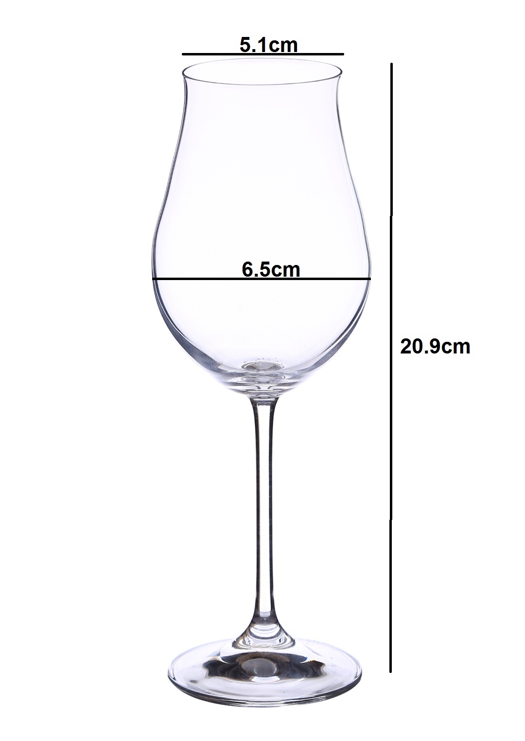 bohemia crystal Attimo White Wine Glass Set 250ml Set of 6 Transparent