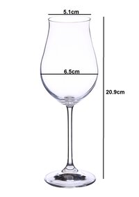 bohemia crystal Attimo White Wine Glass Set 250ml Set of 6 Transparent