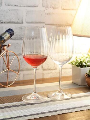 bohemia-crystal Viola Waterfall Red Wine Glass Set 350ml Transparent Set of 6