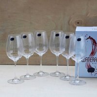 bohemia-crystal Viola Waterfall Red Wine Glass Set 350ml Transparent Set of 6