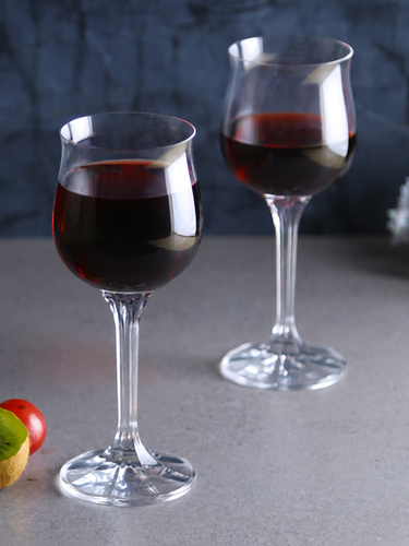Bohemia Crystal Diana Wine Glass Set 190ml Set of 6pcs Transparent Non Lead Crystal Glass