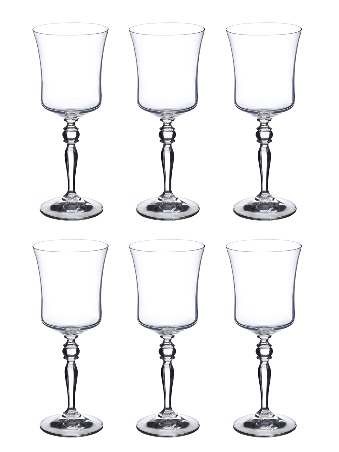 bohemia-crystal Grace Red Wine Glass Set 300ml Set of 6 Transparent