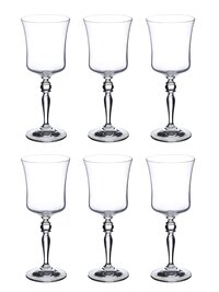 bohemia-crystal Grace Red Wine Glass Set 300ml Set of 6 Transparent