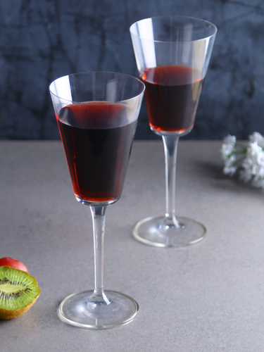Bohemia Crystal Jive Wine Glass Set 240ml Set of 6 Transparent