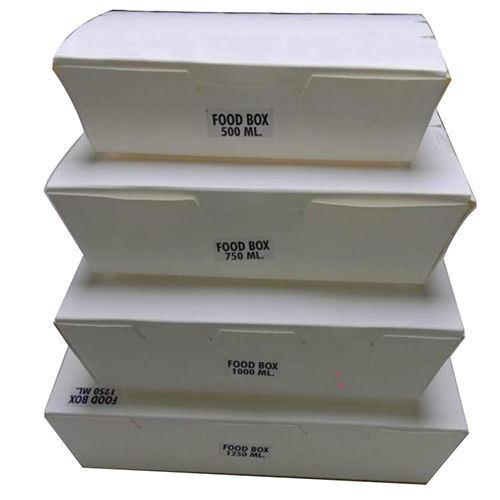 White Paper Food Boxes