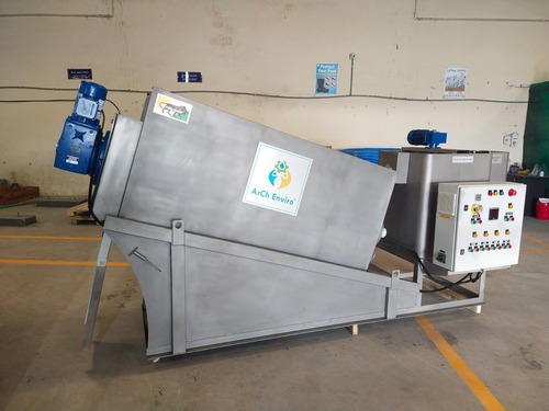 Compact Screw Press Sludge Dewatering Machine for STP ETP